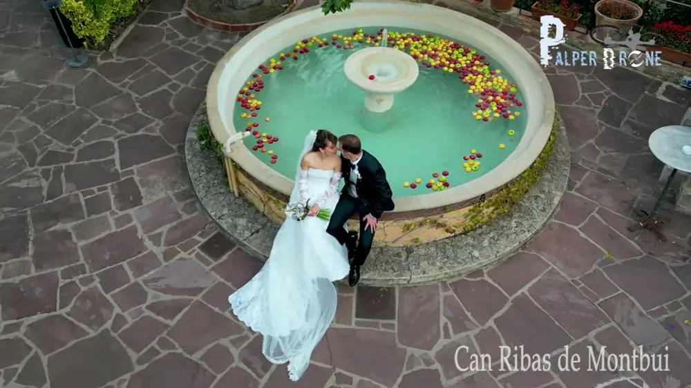Vídeo de una boda en Can Ribas de Montbui con tomas aéreas