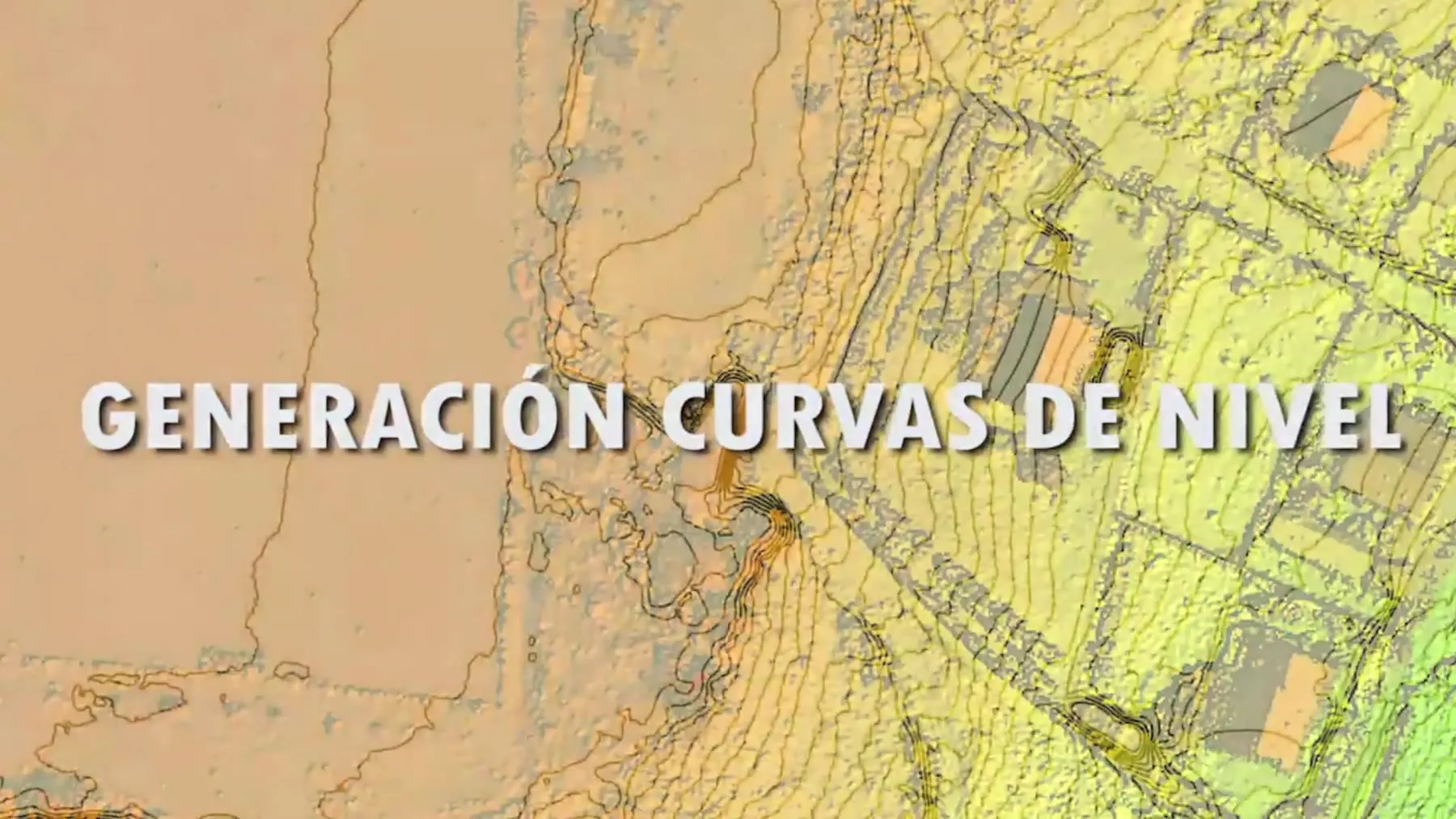 Curvas de nivel generadas a partir de fotogrametría